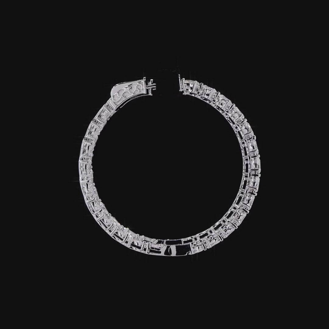 4.44 Ct Lab Grown Diamond Hoop Earrings