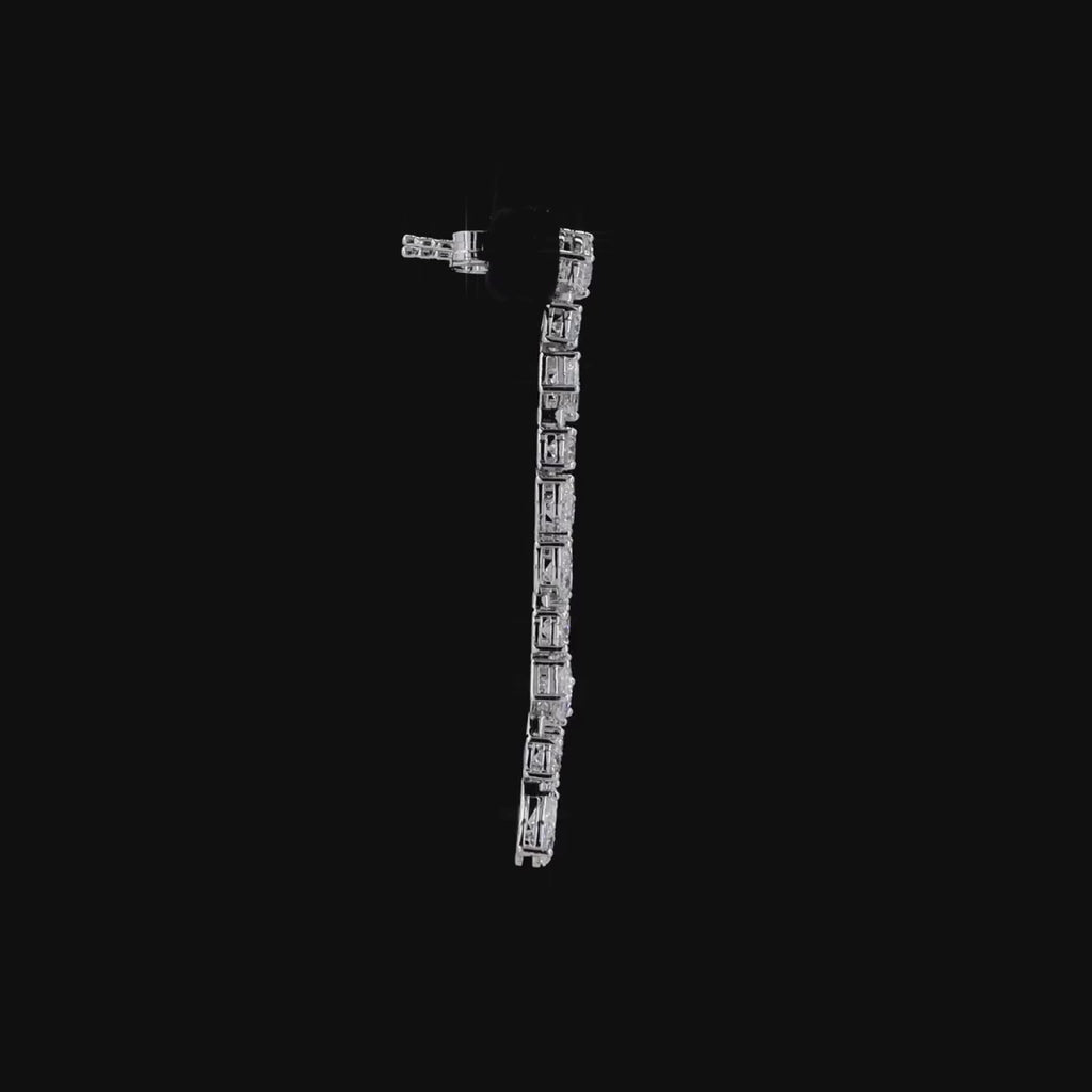 4.49 Ct Lab Grown Diamond - Multi Shape Drop Earrings