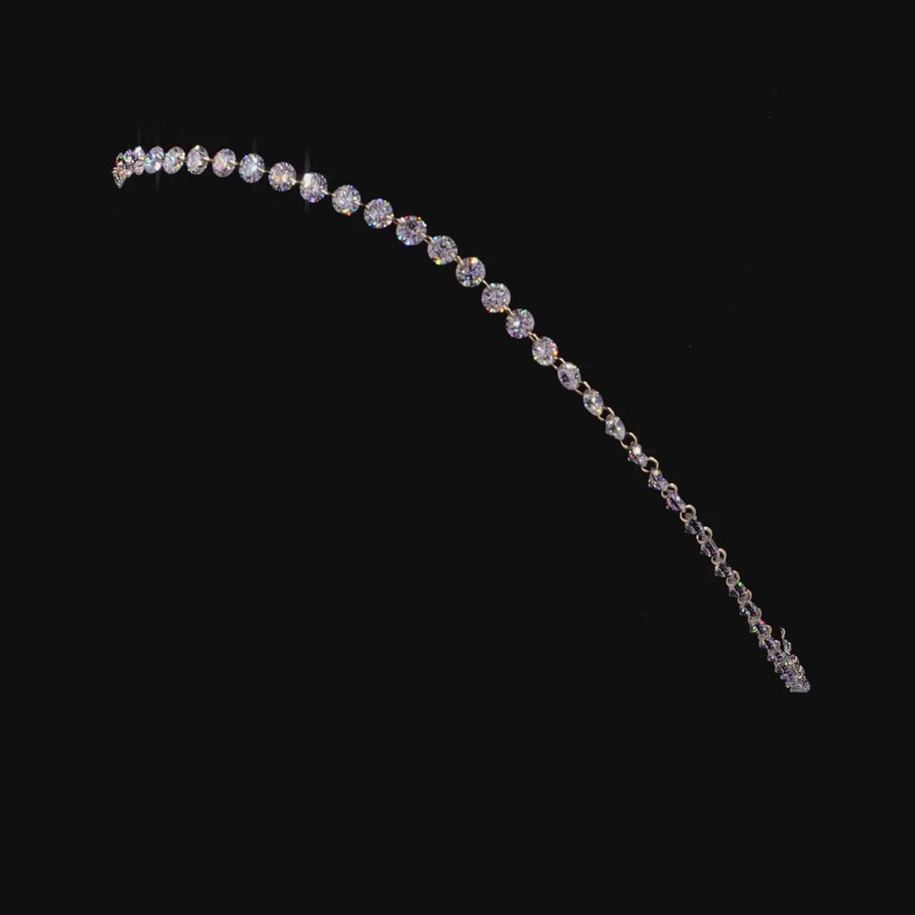 16.21 CT Classic Round Diamond Tennis Necklace | Lab Grown Diamond Choker | Anniversary Gift for Her