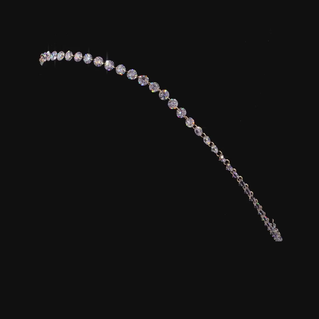 16.21 CT Classic Round Diamond Tennis Necklace | Lab Grown Diamond Choker | Anniversary Gift for Her