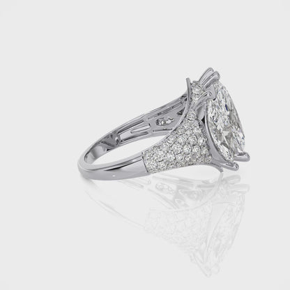 4.39 Ct Fashion Cocktail Ring & Wedding Rings