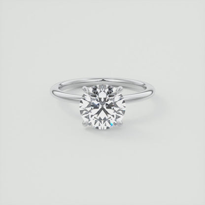 4-5 GM Round Solitaire with Four Eagle Claws Set Engagement Ring