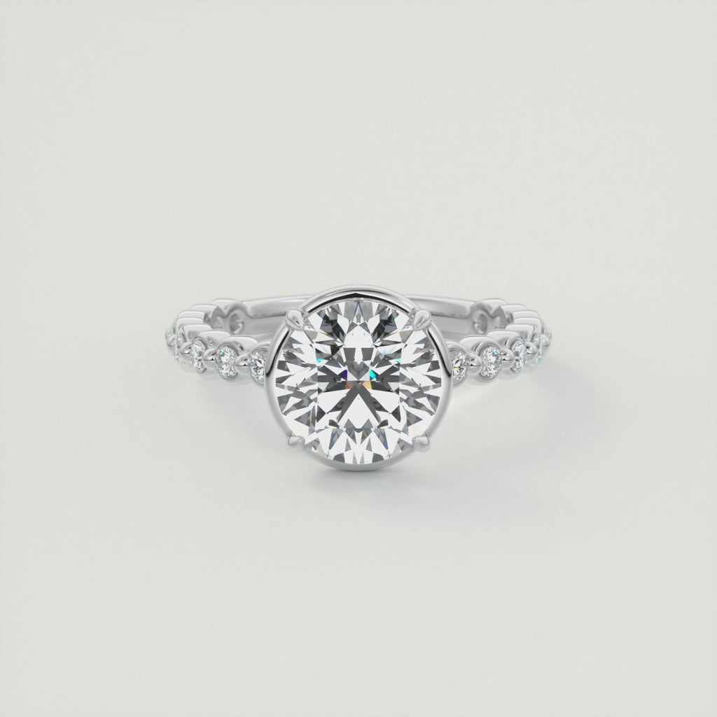 2.00 Ct Round Pure Embrace Solitaire Proposal Engagement Ring