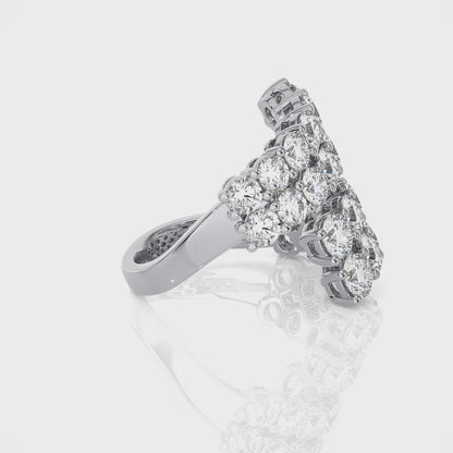 5.29 Ct Round Fashion Ring & Engagement & Wedding Rings