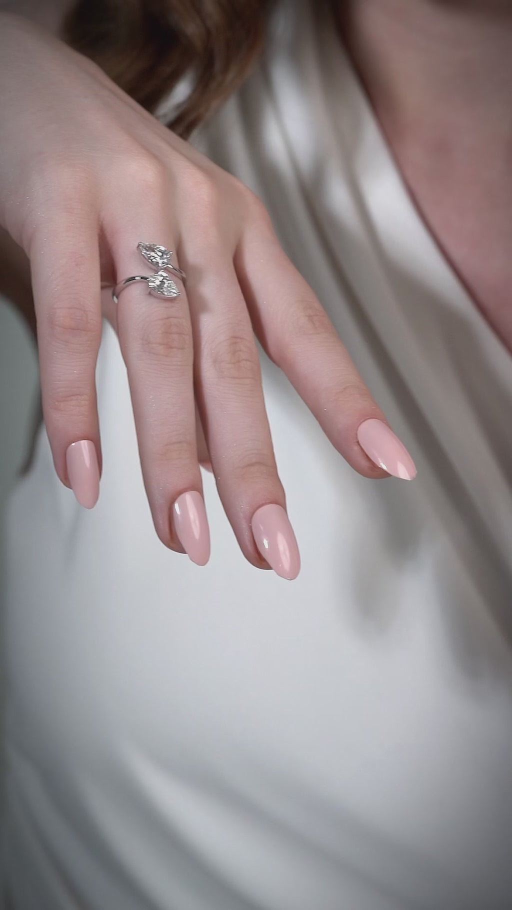 2.08 Ct Pear Duo Split Shank Engagement Ring | Best Gift For Women