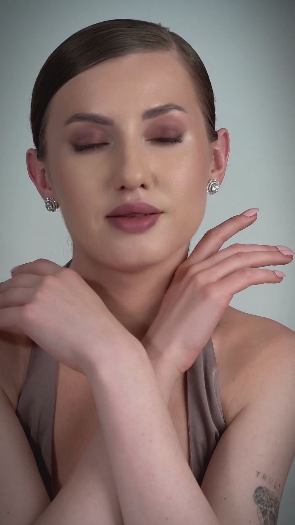 4.25 Ct Floral Style Fashion Earrings Hoop for Women