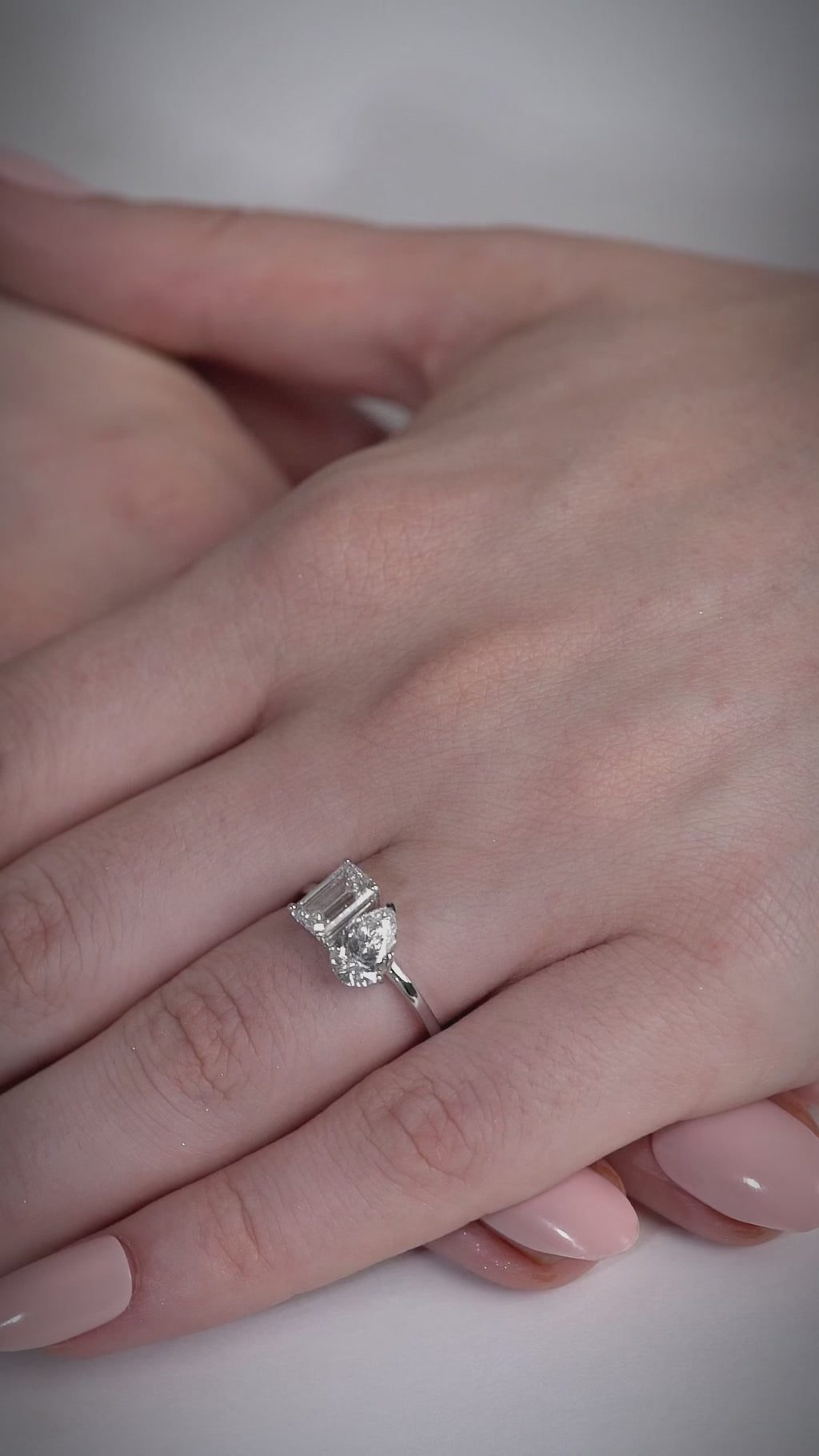 2.51 Ct Two Stone Edge Atelier Wrap Ring For Women | Best Gift Ring For Her