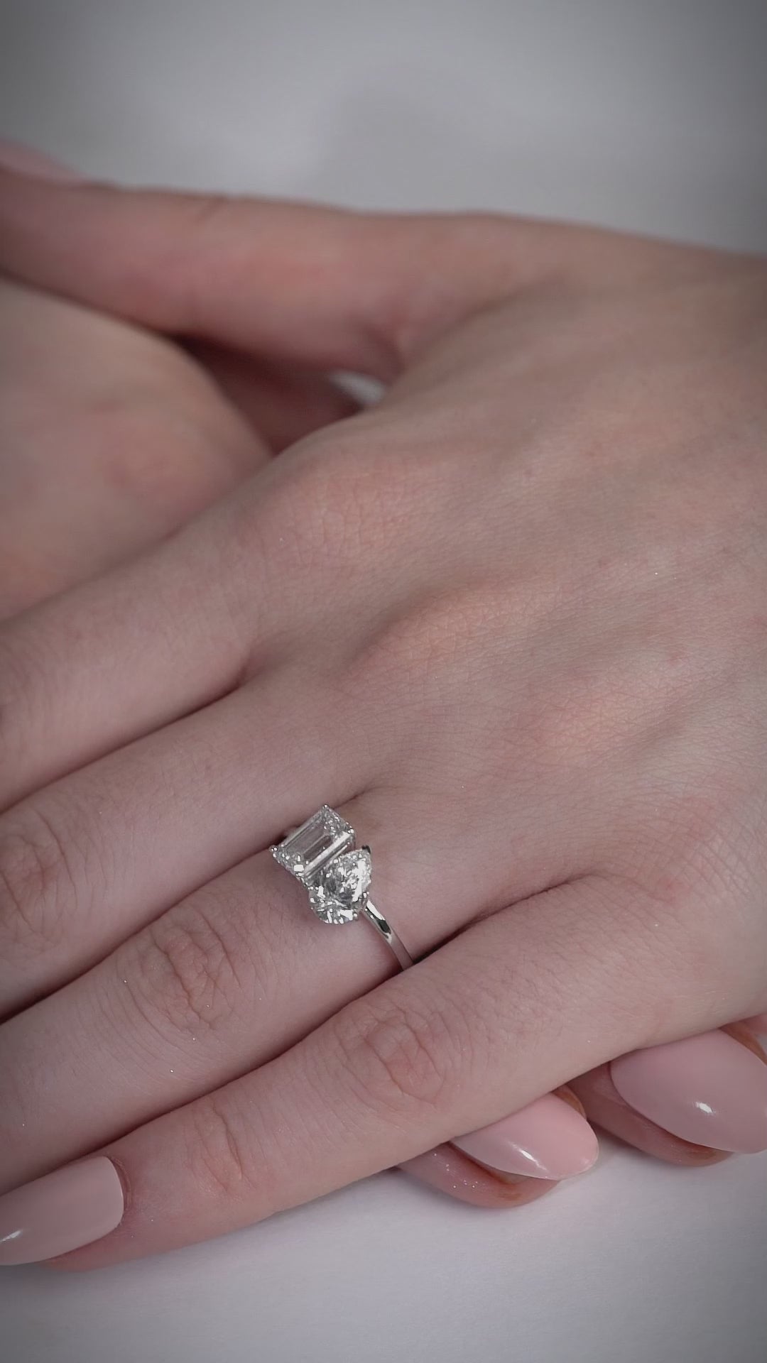 2.51 Ct Two Stone Edge Atelier Wrap Ring For Women | Best Gift Ring For Her