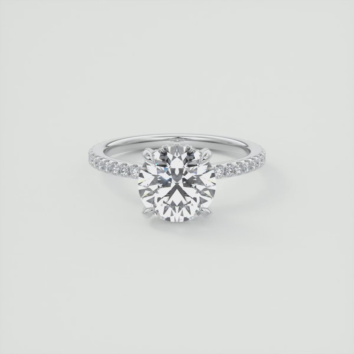 2.00 Ct Round Solitaire Forever Love Engagement Rings