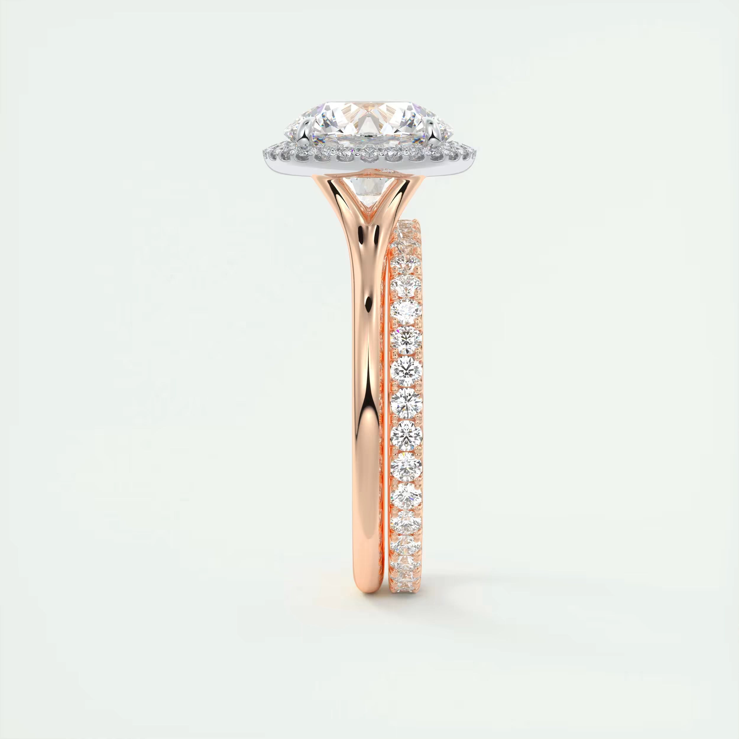 2.80 Ct Round Solitaire Classic Rub-Over Engagement Ring