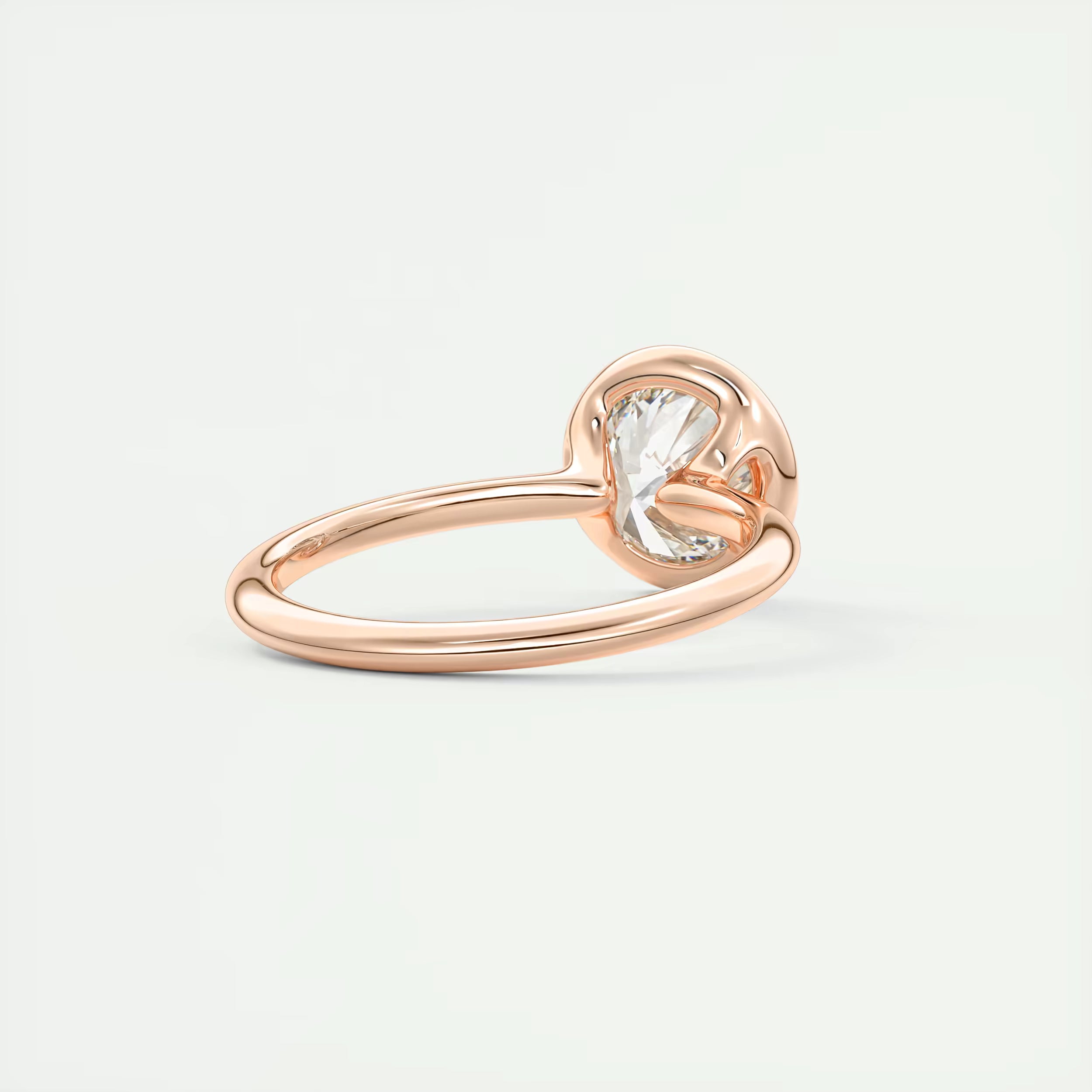 2.00 Ct Round Bezel Set Solitaire Antique Style Art Deco Engagement Ring