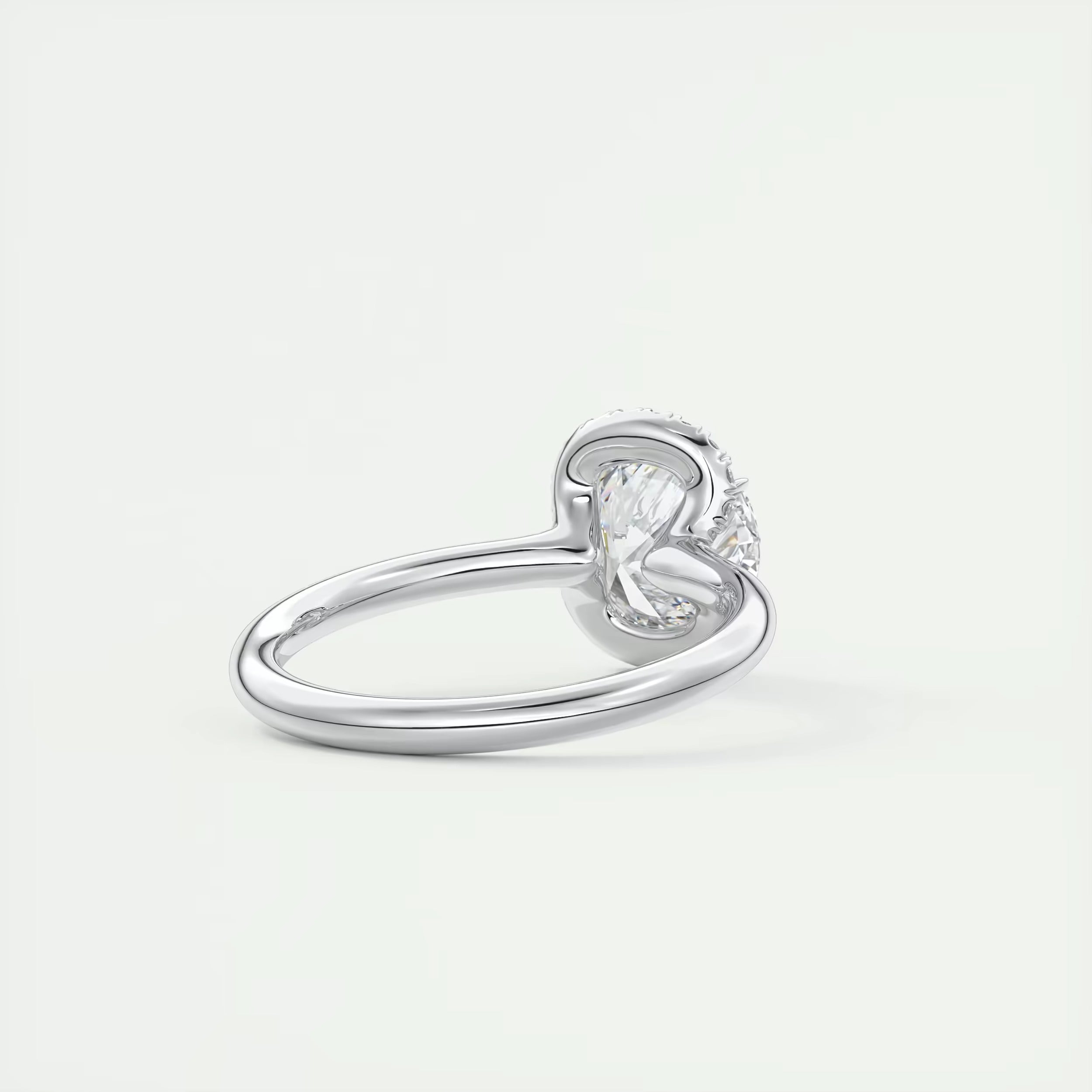 2.14 Ct In Round Bardot Scallop Engagement Rings