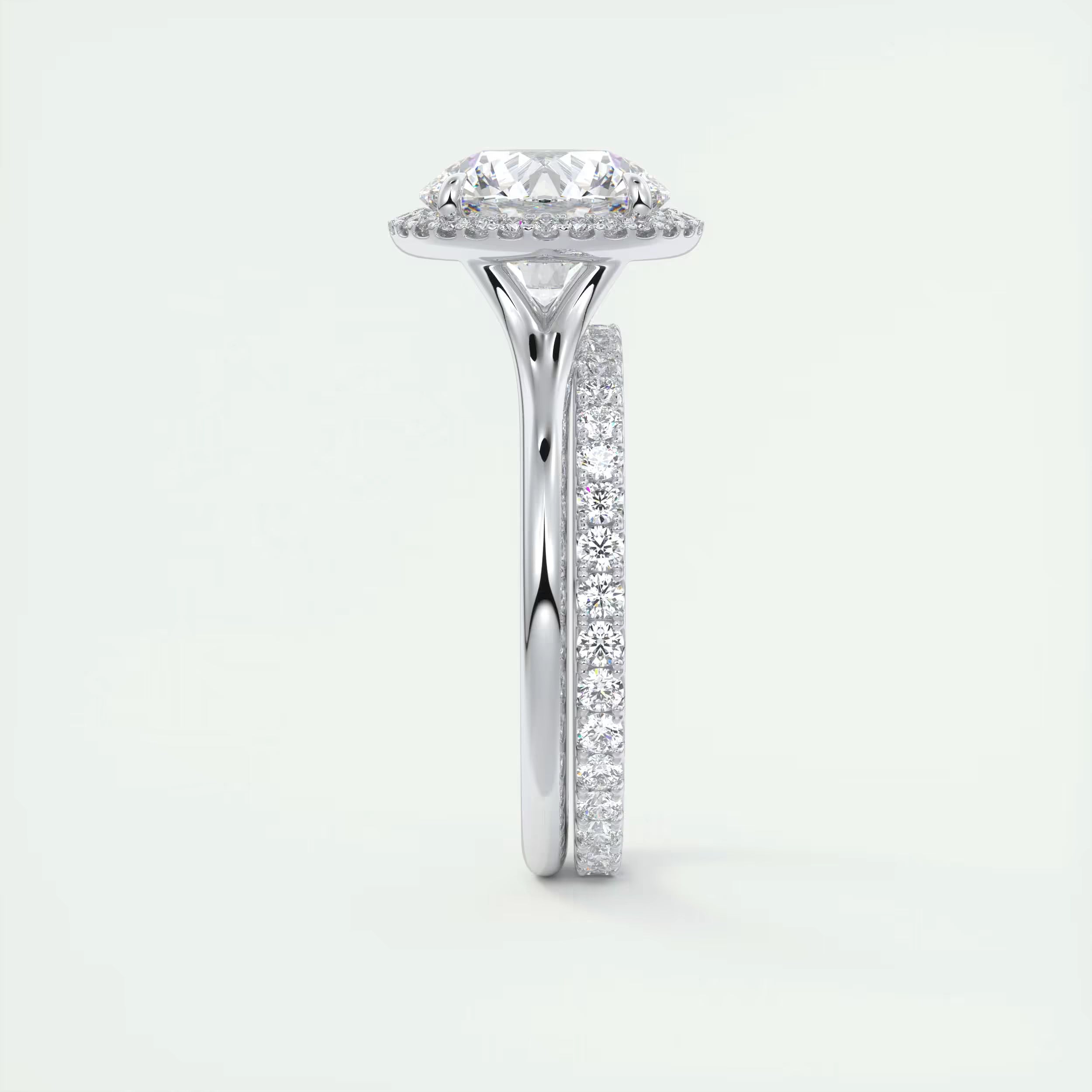 2.80 Ct Round Solitaire Classic Rub-Over Engagement Ring