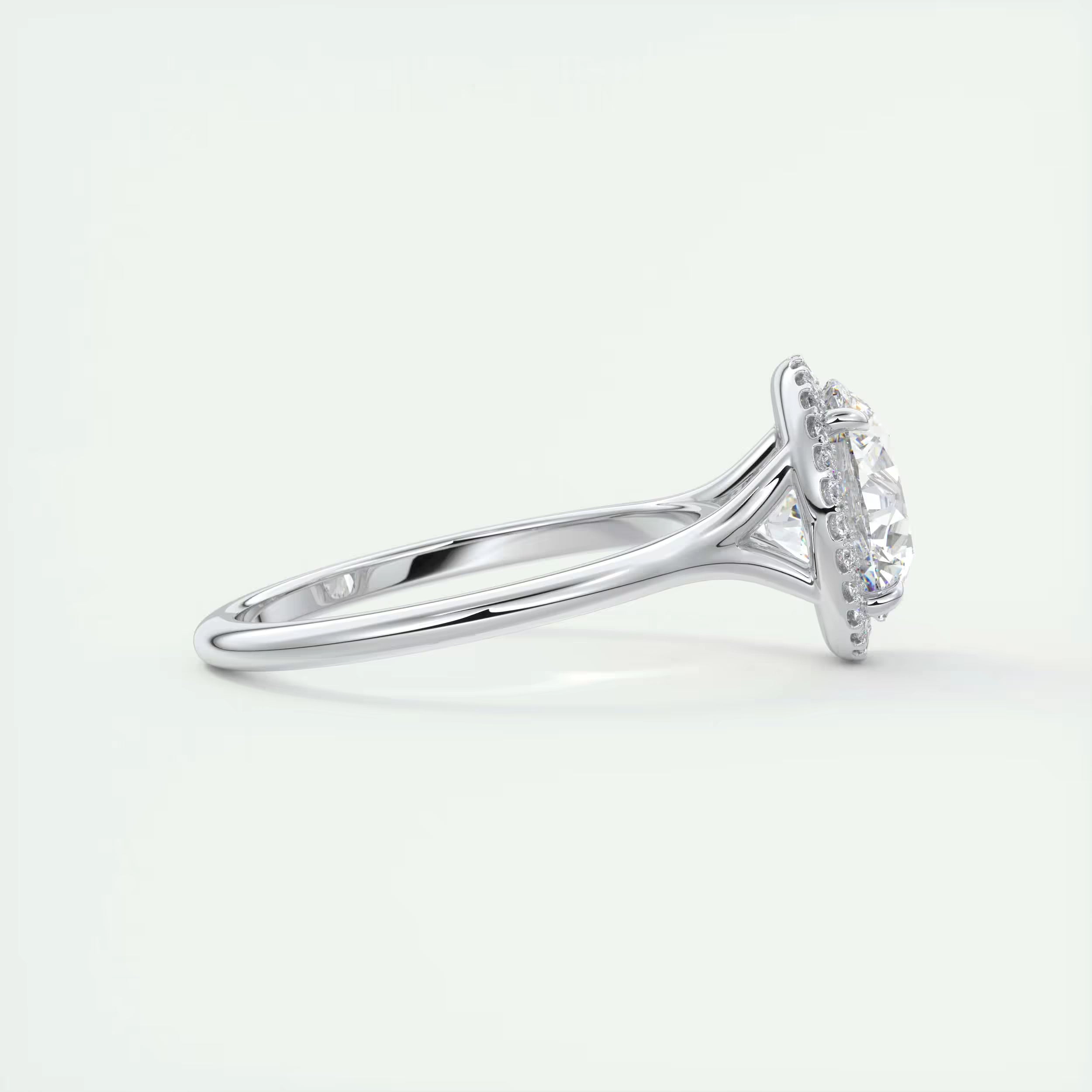 2.80 Ct Round Solitaire Classic Rub-Over Engagement Ring