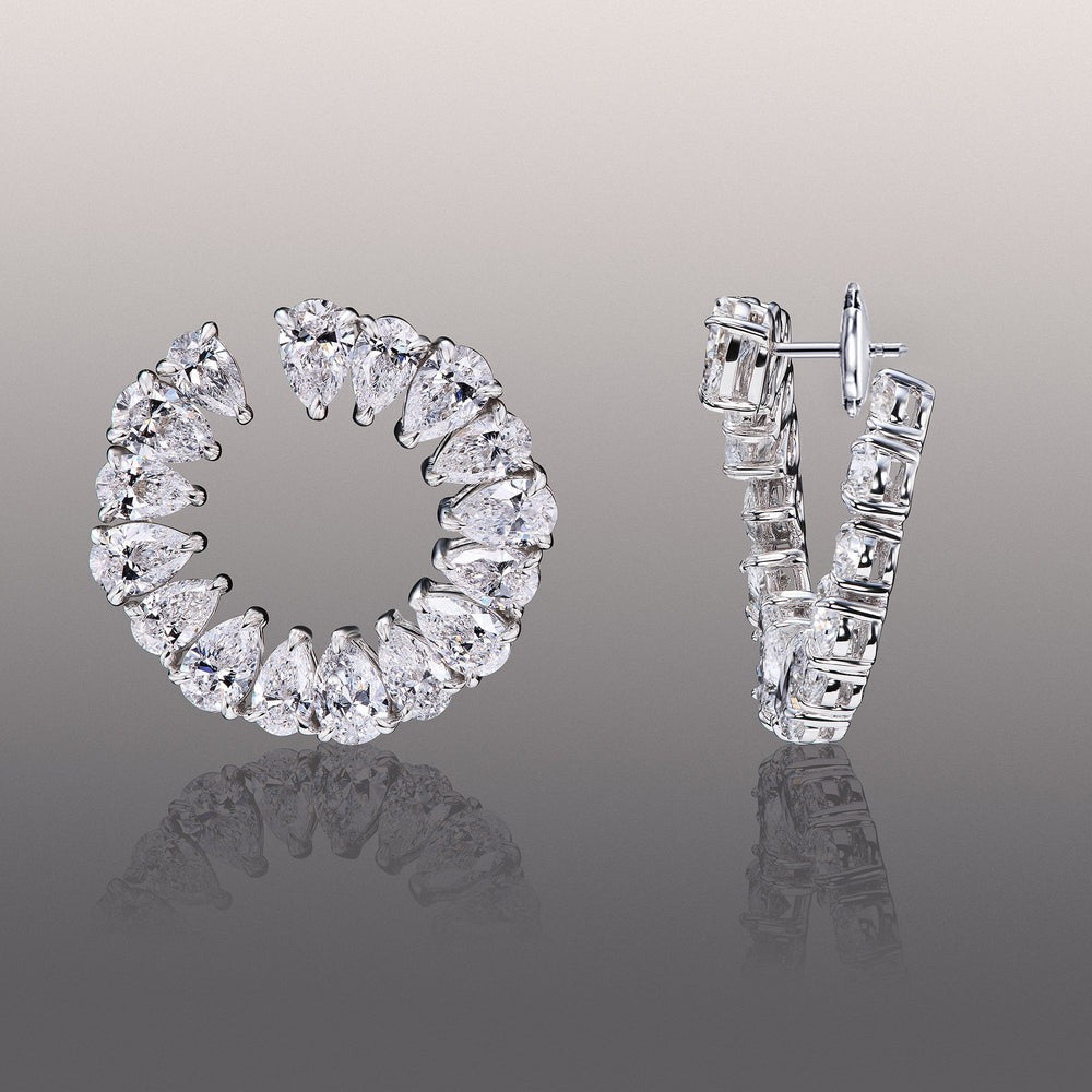 13.00 Ct The Kandinsky Hoops