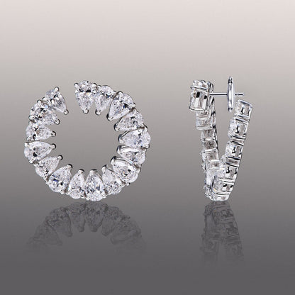 13.00 Ct The Kandinsky Hoops