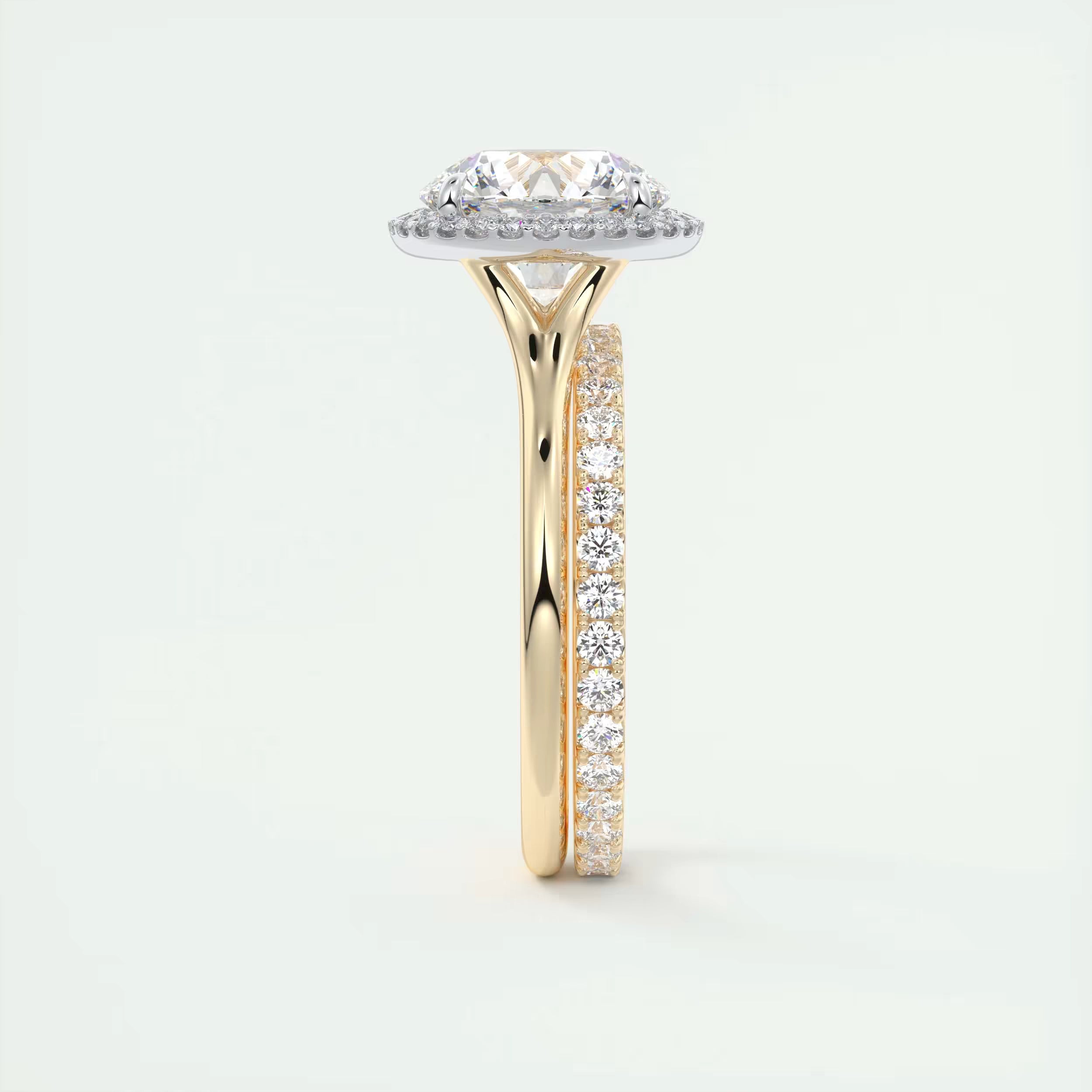 2.80 Ct Round Solitaire Classic Rub-Over Engagement Ring